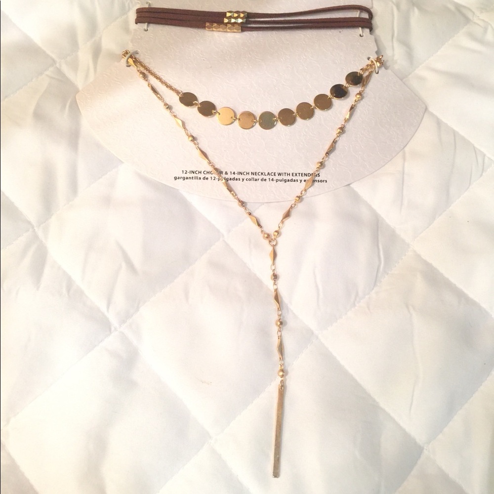 Goldstone Choker (Set of 3) adjustable